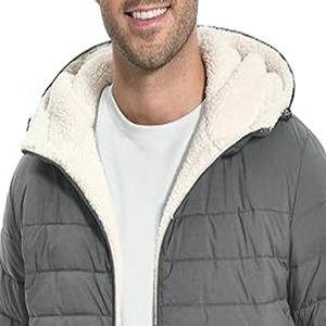 Manteau à bulles veste hommes fourrure fausse bouffante culture manteaux hiver Bomber doudounes unisexe vestes téléchargées par robe de sport - Product Image 2