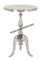 Table de service en cuivre couleur or avec support brun, design luxueux et perlé, vente en gros