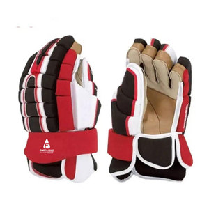 Service OEM, fabrication au Pakistan, gants de hockey sur glace en cuir de haute qualité, doigts entièrement couverts, légers, personnalisés pour adultes - Product Image 1