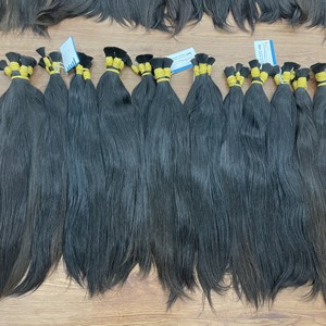 Ventre d'extensions de cheveux pour bébés en vrac Cheveux humains vietnamiens un donneur Super soyeux Super Smoothy Grand stock Prêt à expédier - Product Image 6