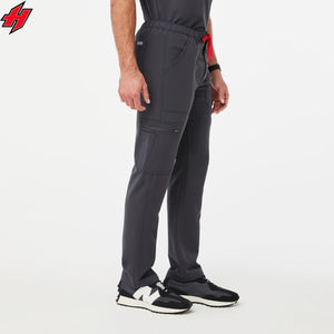 Traje médico de enfermera personalizado para mujer Chaqueta de manga corta transpirable estilo Jogger hospitalario con uniformes médicos de tela tejida - Product Image 3