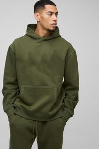 <b>Top</b> Quality Tracksuit 100% Cotton <b>Trouser</b> <b>and</b> Pullover Hoodie Custom Logo Oversized Winter Tracksuit For Men's - Product Image 3