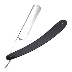 Rasoir droit élégant à manche en acier inoxydable pour hommes Nouveau rasoir parfait pour barbier enduit de papier - Product Image 2