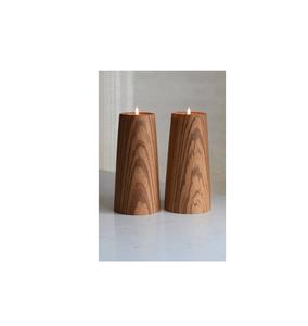 Portavelas de madera artesanal para interiores de cafetería acogedores, noches románticas, bodas o altar en casa, ambiente tranquilo - Product Image 4