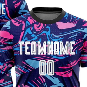 Ensemble d'uniformes de football 100% polyester premium personnalisé motif solide col rond avant impression par transfert de chaleur tailles adultes unisexe - Product Image 5