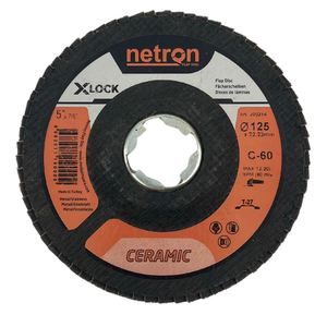 Netron Haute Performance 125x22mm T27 X-Lock Disque à lamelles en céramique à changement rapide personnalisable OEM/ODM pour les tâches de meulage industriel - Product Image 1