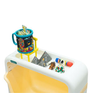 HOKORI 5576-2 Étagère de rangement en forme d'ours avec roulettes à 360° Organisateur multi-niveaux pour chambre d'enfant - Product Image 4