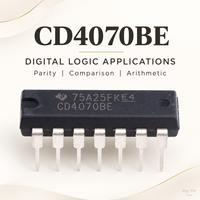 Stok CD4070 CD4070BE Quad 2-Input XOR Gate CMOS Logic IC Chip untuk Prototipe Sirkuit Digital Pasokan Grosir