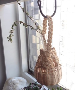 แจกันหวายธรรมชาติขนาดเล็กที่ทำด้วยมือแจกันดอกไม้แก้วสำหรับตกแต่งโต๊ะงานแต่งงานและของตกแต่งบ้านอื่นๆ - Product Image 6