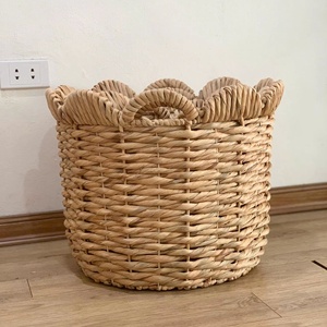 Best Buy 2025 Scallop Water <b>Hyacinth</b> Storage <b>Basket</b> High Demand Handmade Water <b>Hyacinth</b> Storage <b>Basket</b> Wholesale Price - Product Image 5