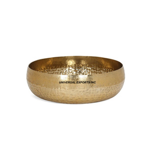 Ensemble de deux bol à chocolat bol à chocolat fini or et noir bol à chocolat design martelé de forme ronde - Product Image 3