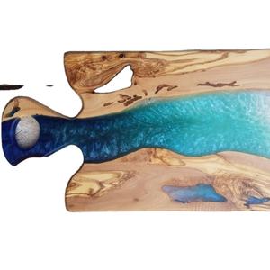 Nouveau concepteur de résine avec bois cuisine la plus chaude planche à découper moderne bois et résine dernière planche à fromage multifonctionnelle - Product Image 1
