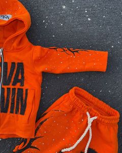 ชุดวอร์มผ้าฝ้ายแบบรูดซิปสำหรับเด็ก - Product Image 2