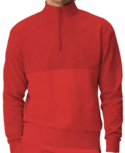 Sweat à capuche uni à fermeture éclair en polaire de coton pur d'hiver de haute qualité en vrac - Product Image 2