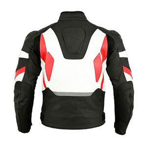 Chaqueta de motorista de cuero personalizada al por mayor, ropa deportiva impermeable a prueba de viento de la mejor calidad, chaqueta de motorista de moda de diseño OEM - Product Image 2