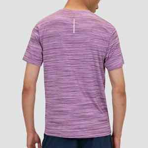 Camiseta de entrenamiento para correr al aire libre de secado rápido OEM para hombre Camiseta de manga corta transpirable de poliéster personalizada con patrón de pantalones cortos calientes - Product Image 6