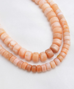 Collar de Piedras Preciosas de Ópalo Rosa Natural, Cuentas Lisas de Fantasía, para la Elaboración de Joyería Fina - Product Image 3