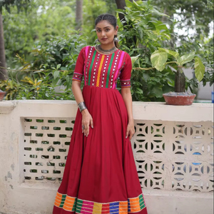 Vestido rosa de tela romana especial para Festival asequible, las mejores compras en línea para ropa de mujer étnica exclusiva para fiesta de boda - Product Image 1