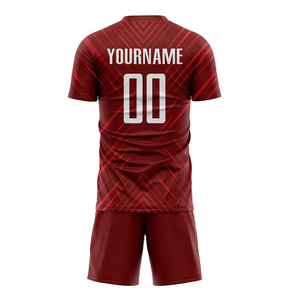 Professional Men's Soccer Jersey Custom Logo Low MOQ Hot <b>Sale</b> High Quality Lightweight Quick Dry Breathable 100%Polyester Wear - Product Image 3