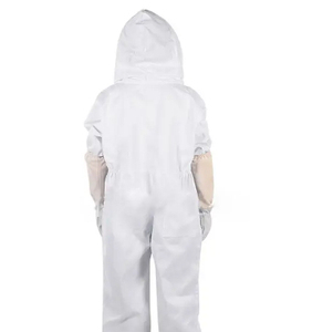 Combinaison d'apiculture blanche de haute qualité, respirante, anti-piqûres, en polyester et coton - Product Image 6