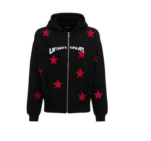 100% coton polaire sweats à capuche fermeture éclair manches longues logo personnalisé sérigraphié broderie haute qualité OEM tenue décontracté à capuche - Product Image 1