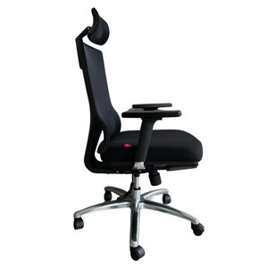 Chaise de bureau ergonomique confortable en maille avec appui-tête et tissu respirant tissé - Product Image 3