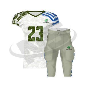 Commande en gros de maillots de football américain abordables uniformes d'équipe en polyester à sublimation avec logo personnalisé, vêtements de sport pour les jeunes - Product Image 4