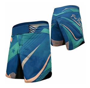 Pantalones cortos MMA de cintura elástica de alta calidad para hombres Pantalones cortos de lucha sublimados con función elástica para boxeo y artes marciales - Product Image 1