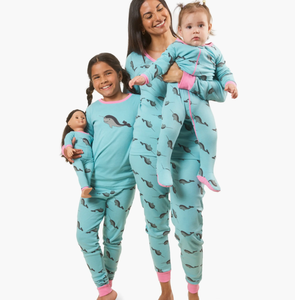 Pyjamas personnalisés imprimés pour femme, vêtements de nuit, vêtements de maison, vêtements de nuit en coton <span class=keywords><strong>à</strong></span> manches longues pour femmes, ensembles de vêtements de détente pour la famille, vêtements de détente pour les vacances - Product Image 2