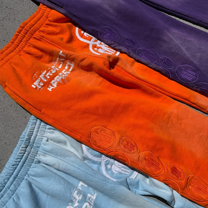 Survêtement pour hommes de haute qualité survêtement personnalisé Streetwear grande taille broderie boxe recadrée hommes fermeture éclair à capuche et ensemble de pantalons de survêtement - Product Image 5