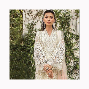 Costume Anarkali pakistanais et indien pour mariage, Salwar Kameez, robe Sharara avec dupatta, en soie et coton de haute qualité, personnalisable - Product Image 5