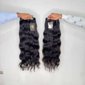 Lot d'extensions de cheveux naturels indiens non traités, ondulés et lâches, avec cuticules alignées, pour la vente en gros - Product Image 6