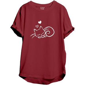 Camiseta de Manga Corta para Mujer, 100% Algodón, Personalizable OEM, Transpirable, Ecológica, Ligera, con Hombros Caídos y Dobladillo Plegable - Product Image 2