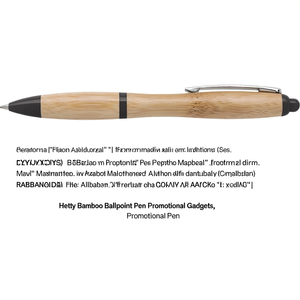 Penna a Sfera in Bambù Hetty, Gadget Promozionale Personalizzato - Product Image 3