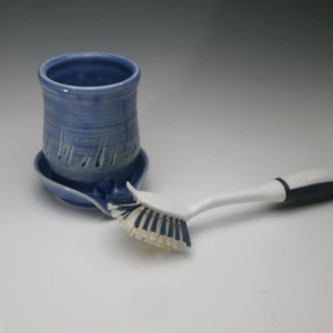 Handmade Eco-Friendly Ceramic Spoon Rest | Large Capacity Dishwasher <b>Oven</b> Safe Kitchen Utensil Holder | Elegant <b>Countertop</b> - Product Image 4