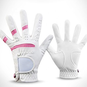 Professional PU Slip-Resistant Design Breathable Left Hand White Blue for Outdoor Sport Golf <b>Gloves</b> - Product Image 5