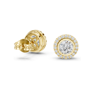 ต่างหูเพชรแล็บ 1.19 กะรัต สำหรับผู้หญิง ความใส VVS-VS EF  ทอง 18KT, 14KT, 10KT และเงิน 925  ทองชมพู, ทองเหลือง, ทองขาว - Product Image 1