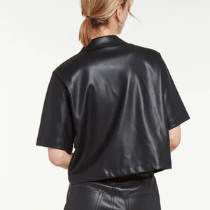 Chemises en cuir pour femmes de style décontracté de haute qualité, grande capacité, vente directe d'usine, chemises en cuir pour femmes - Product Image 2