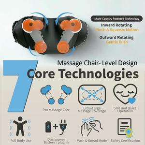 Masajeador Profesional de Cuello y Hombros con Movimiento de Amasamiento 3D, Control de Calor, Temporizador y Apagado Automático - Product Image 3