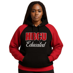 Sweat à capuche à manches raglan en chenille brodée, motif sororité grecque Delta Divine Nine, pour étudiants des HBCU, style universitaire - Product Image 1