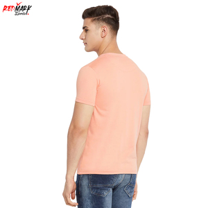 T-shirt de sport à demi-manches de haute qualité pour hommes Design personnalisé à col rond respirant tricoté 100% coton sérigraphie vierge - Product Image 5