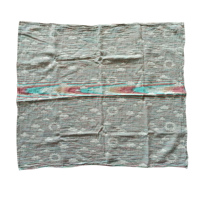 Couverture bébé en coton mousseline 100x100cm (40x40 pouces) 200TC, légère, toutes saisons, luxe, pur coton, personnalisable