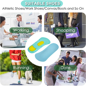 Plantillas Deportivas Personalizadas OEM de Espuma de PU, 3/4 de Longitud, con Gel de Confort para el Talón, Plantillas de Masaje, Insertos para Zapatos para Hombre y Mujer - Product Image 5