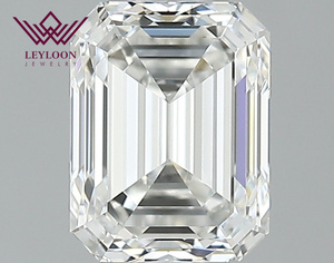 Taglio smeraldo 1.51ct H VS2 CVD per diamante naturale certificato per la creazione di gioielli - Product Image 1