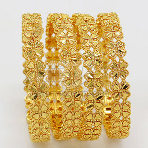 2026 Luxury Bridal <b>Bangles</b> for Women Gold Finish Wedding Jewelry Designer Wedding <b>Bangles</b> <b>Set</b> - Product Image 1