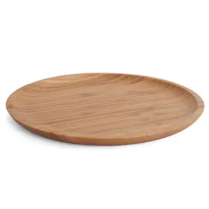 Creative Acacia Wooden Tray Rectangular Wooden Plate Retro Hotel Western Food Plate Bowl Dish Set