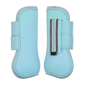 Bottes de tendon de cheval de protection avec sangles de fixation faciles pour l'équitation quotidienne Bottes de tendon de cheval respirantes avec coque extérieure solide - Product Image 1