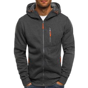 Sweat à capuche pour hommes, poids lourd, logo personnalisé, sweats à capuche en coton avec fermeture éclair, vente en gros pour l'hiver - Product Image 1