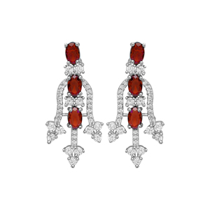 Collares de plata AD, regalo de joyería de plata AD para mujer, collares AD chapados en plata, collares delicados, cobre y latón, plateado - Product Image 4