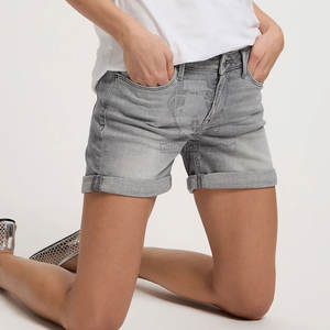 Nuevo Diseño, Pantalones Cortos Casuales para Mujer, Cintura Media, Pantalones Cortos de Mezclilla a la Moda para Venta en Línea - Product Image 4